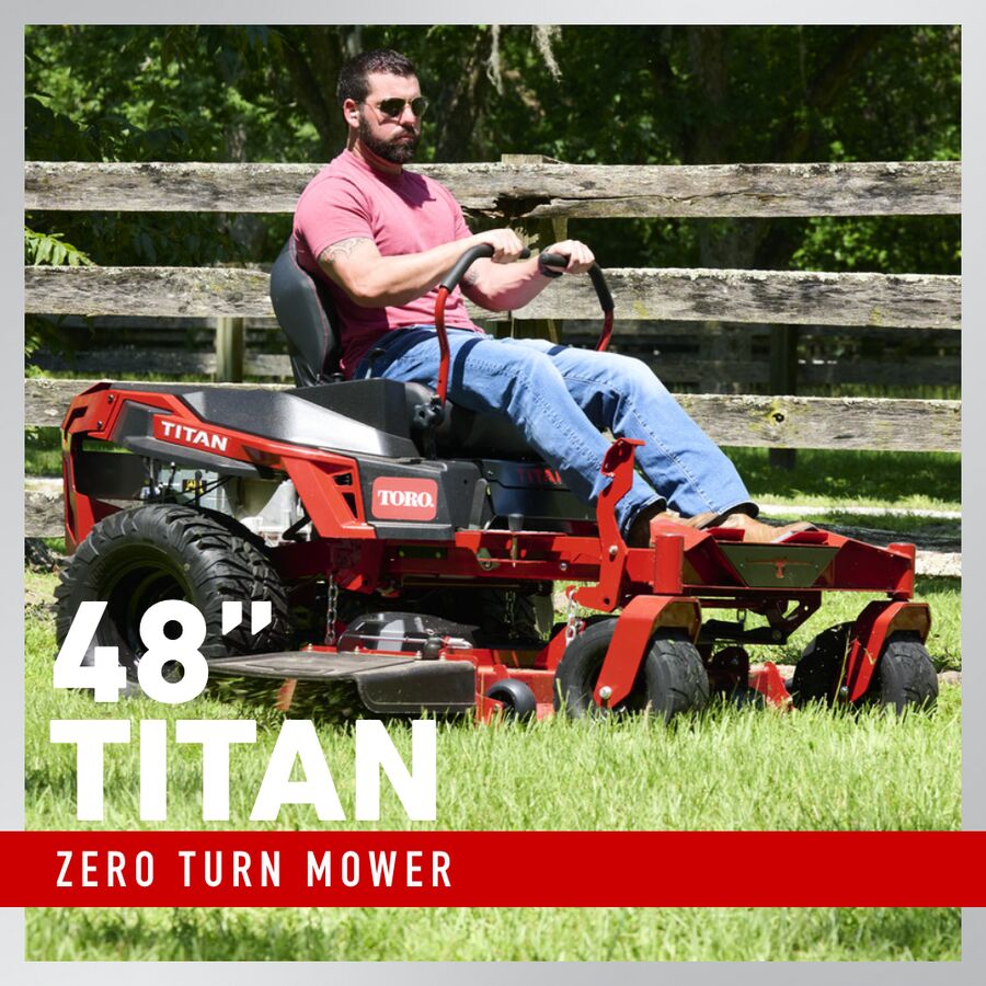 Toro 48 in. (122 cm) TITAN® Zero Turn Mower (76401) – Eden Lawn Mower